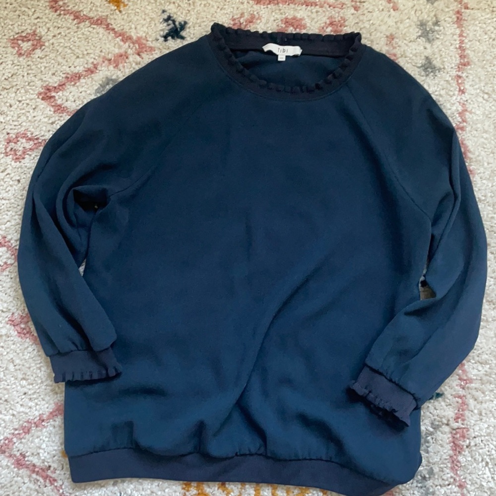 Ruffle detailed sweater